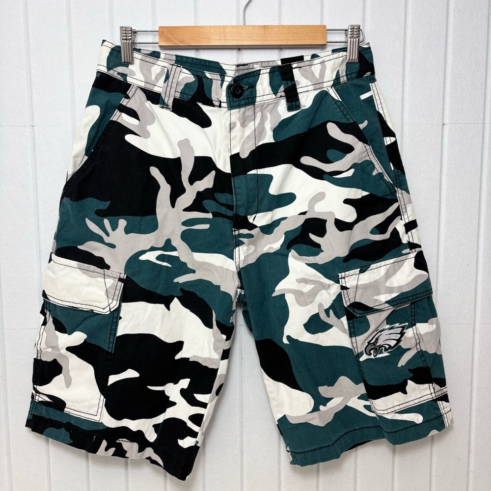 NFL‎ Philadelphia Eagles Camouflage Cargo Shorts Size 32